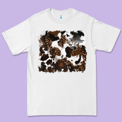 Leopard Cowhide Background Premium Tee Designed By Ranaportraitstore