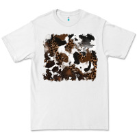 White leopard cowhide background Premium Tee - RanaPortraitStore