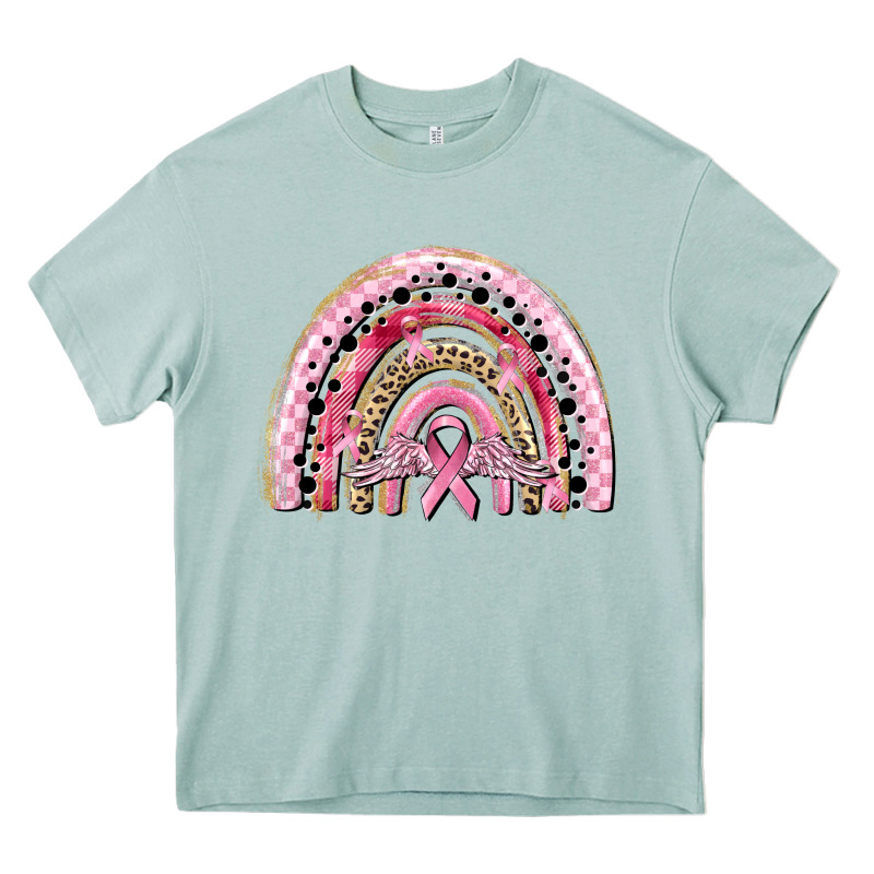 Cancer Rainbow Heavy Core Tee by CowGirlArtShop | Teevron