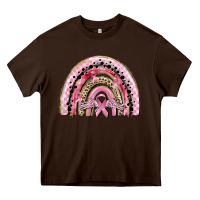 Chocolate Brown cancer rainbow Heavy Core Tee - CowGirlArtShop