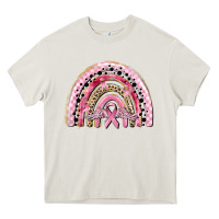 Cream cancer rainbow Heavy Core Tee - CowGirlArtShop