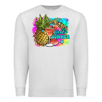 Oatmeal Heather hello summer Premium Sweatshirt - JahusDesignShop