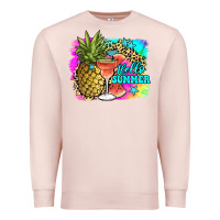 Pale Pink hello summer Premium Sweatshirt - JahusDesignShop