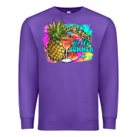 Purple hello summer Premium Sweatshirt - JahusDesignShop