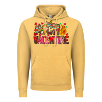 Vintage Mustard Nacho Valentine Vintage Hoodie - CowhideDigitalArt