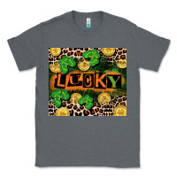 Charcoal Heather St. Patricks Day lucky Classic Tee - CowGirlArtShop