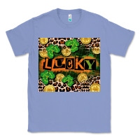 Colony Blue St. Patricks Day lucky Classic Tee - CowGirlArtShop