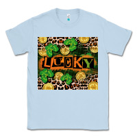 Dusty Blue St. Patricks Day lucky Classic Tee - CowGirlArtShop