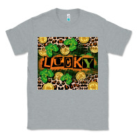 Heather Grey St. Patricks Day lucky Classic Tee - CowGirlArtShop