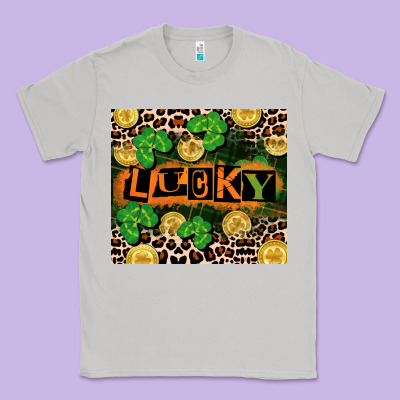 St. Patricks Day Lucky Classic Tee Designed By Cowgirlartshop