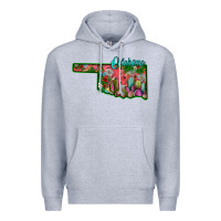 Heather Grey oklahoma Premium Hoodie - SublimationCraftShop