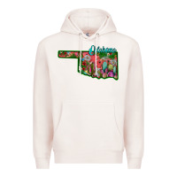 Pale Pink oklahoma Premium Hoodie - SublimationCraftShop