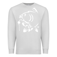 Dove Grey carp fishing Premium Sweatshirt - artisFamous