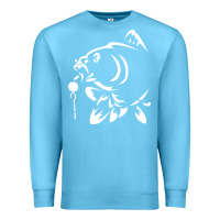 Ocean Blue carp fishing Premium Sweatshirt - artisFamous