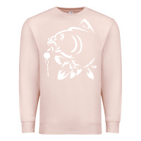 Pale Pink carp fishing Premium Sweatshirt - artisFamous