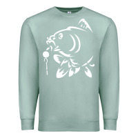 Seafoam carp fishing Premium Sweatshirt - artisFamous