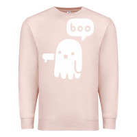 Pale Pink ghost of disapproval Premium Sweatshirt - artisFamous
