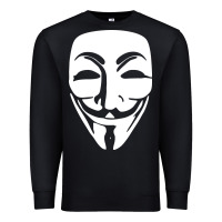 Black anonymous misteryous Premium Sweatshirt - artisFamous