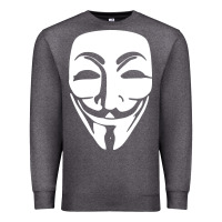 Charcoal Heather anonymous misteryous Premium Sweatshirt - artisFamous