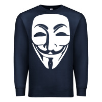 Navy anonymous misteryous Premium Sweatshirt - artisFamous