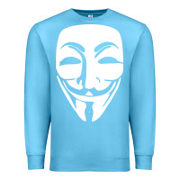 Ocean Blue anonymous misteryous Premium Sweatshirt - artisFamous