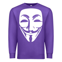 Purple anonymous misteryous Premium Sweatshirt - artisFamous