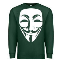 Sports Green anonymous misteryous Premium Sweatshirt - artisFamous