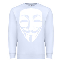 White anonymous misteryous Premium Sweatshirt - artisFamous