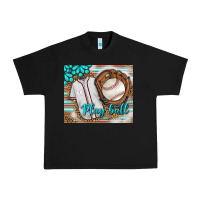 Black Baseball Play Ball With Leopard Mousepad Urban Heavy Tee - BundleAndBundleShop