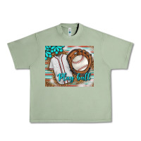 Oil Green Baseball Play Ball With Leopard Mousepad Urban Heavy Tee - BundleAndBundleShop