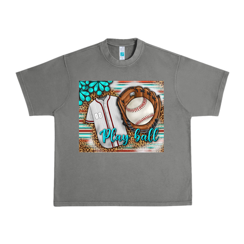 Baseball Play Ball With Leopard Mousepad Urban Heavy Tee by BundleAndBundleShop | Teevron