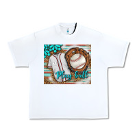 White Baseball Play Ball With Leopard Mousepad Urban Heavy Tee - BundleAndBundleShop