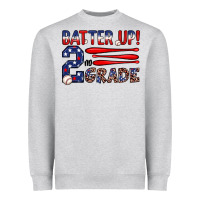 Heather Grey batter up 2nd grade Heavyweight Sweatshirt - JahusDesignShop