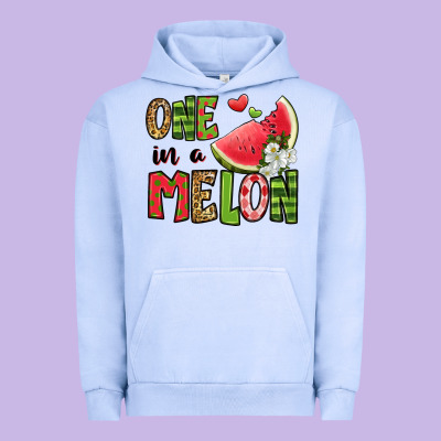 One In A Melon Watermelon Urban Hoodie Designed By Jasminsmagicworld