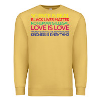 Antique Gold Anti Trump Science is Real Black Lives Matter T shirt Premium Sweatshirt - artisFamous