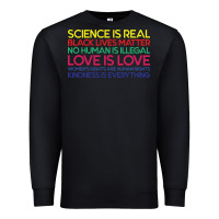 Black Anti Trump Science is Real Black Lives Matter T shirt Premium Sweatshirt - artisFamous