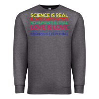 Charcoal Heather Anti Trump Science is Real Black Lives Matter T shirt Premium Sweatshirt - artisFamous