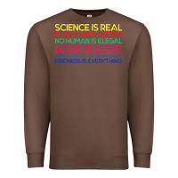 Chestnut Anti Trump Science is Real Black Lives Matter T shirt Premium Sweatshirt - artisFamous