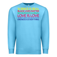 Ocean Blue Anti Trump Science is Real Black Lives Matter T shirt Premium Sweatshirt - artisFamous