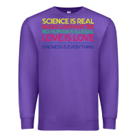 Purple Anti Trump Science is Real Black Lives Matter T shirt Premium Sweatshirt - artisFamous