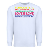 White Anti Trump Science is Real Black Lives Matter T shirt Premium Sweatshirt - artisFamous