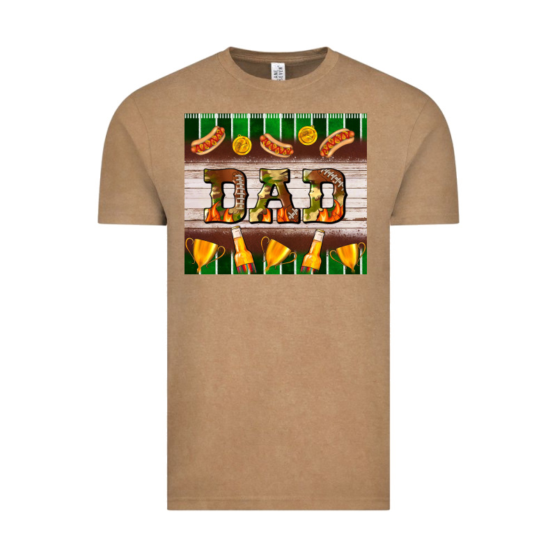 Football Dad Tumbler Vintage Tee by BundleAndBundleShop | Teevron