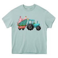 Arona christmas tree tractor Heavy Core Tee - CowGirlArtShop