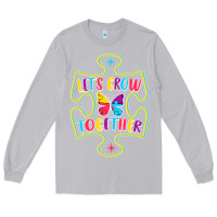 Moon Dust Let s Grow Together Long Sleeve Tee - CowhideDigitalArt