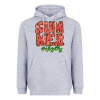 Heather Grey summer vibes Heavyweight Hoodie - JahusDesignShop