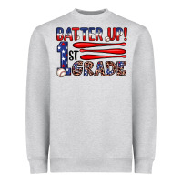 Heather Grey batter up 1st grade Heavyweight Sweatshirt - JahusDesignShop