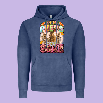 Oh For Peeps Sake Easter Day Vintage Hoodie Designed By Lillyallendesigns