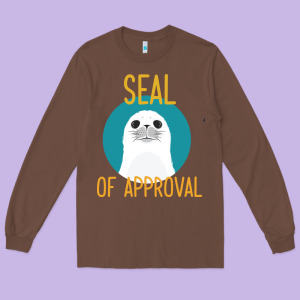 Seal Of Approval Long Sleeve Tee Designed By Bettercallsaul