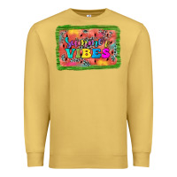 Antique Gold summer vibes watermelon Premium Sweatshirt - JahusDesignShop