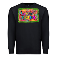 Black summer vibes watermelon Premium Sweatshirt - JahusDesignShop